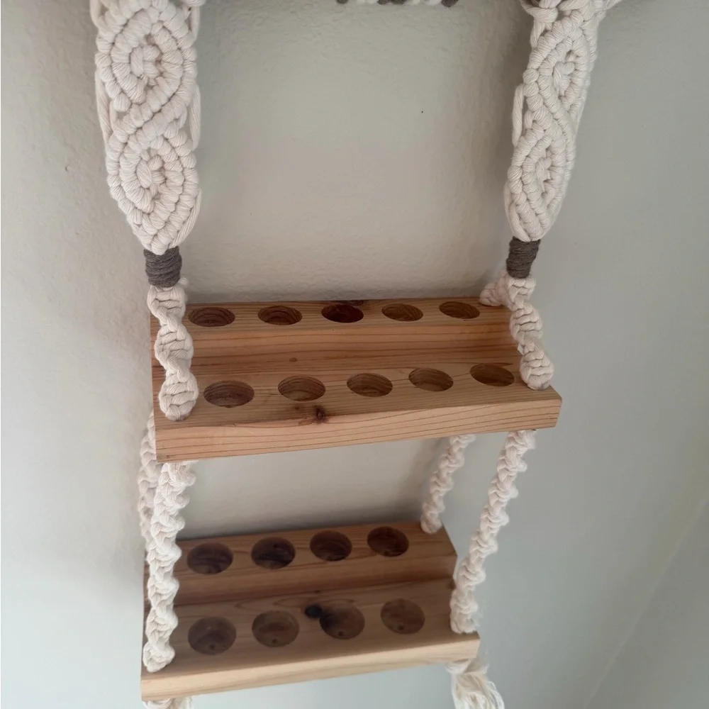 Handcrafted Macrame essential oil hanger